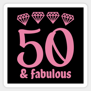 Fifty and Fabulous Sticker